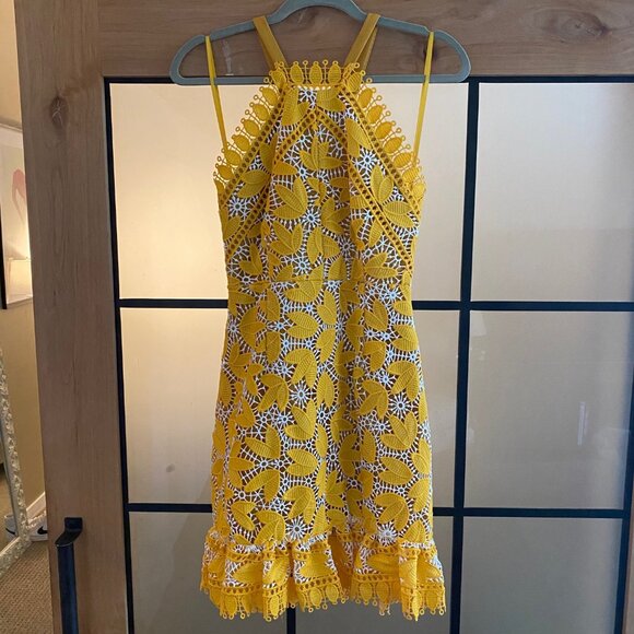 aijek Marianna Lace Embroidered Halter Dress - Picture 7 of 9